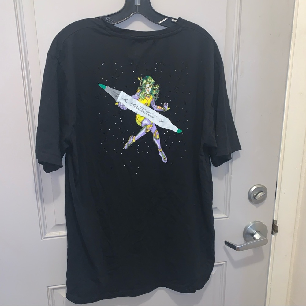 Artfinity Men’s Sketch Marker Tshirt Size 3XL